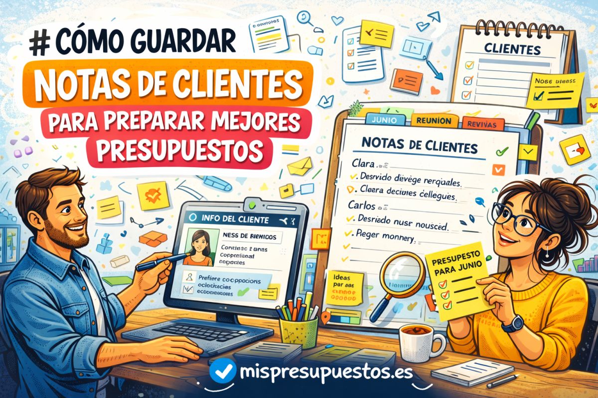 Cómo guardar notas de clientes para preparar mejores presupuestos